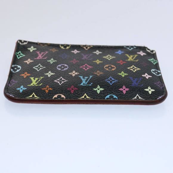 LOUIS VUITTON Multicolor Pochette Cles NM Coin Purse Black M60279 LV Auth 62586 - Picture 6 of 16